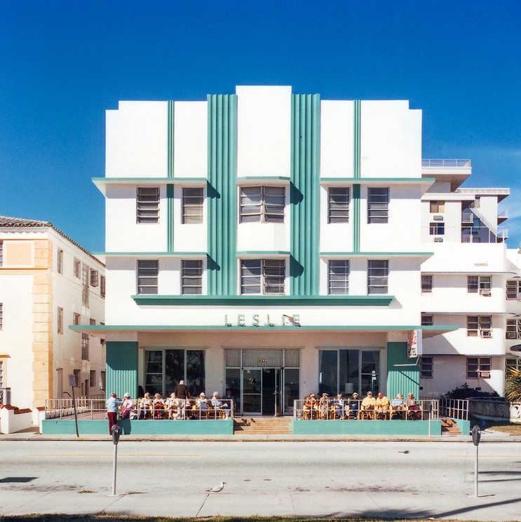 1953 South Beach Miami Florida Color Photograph