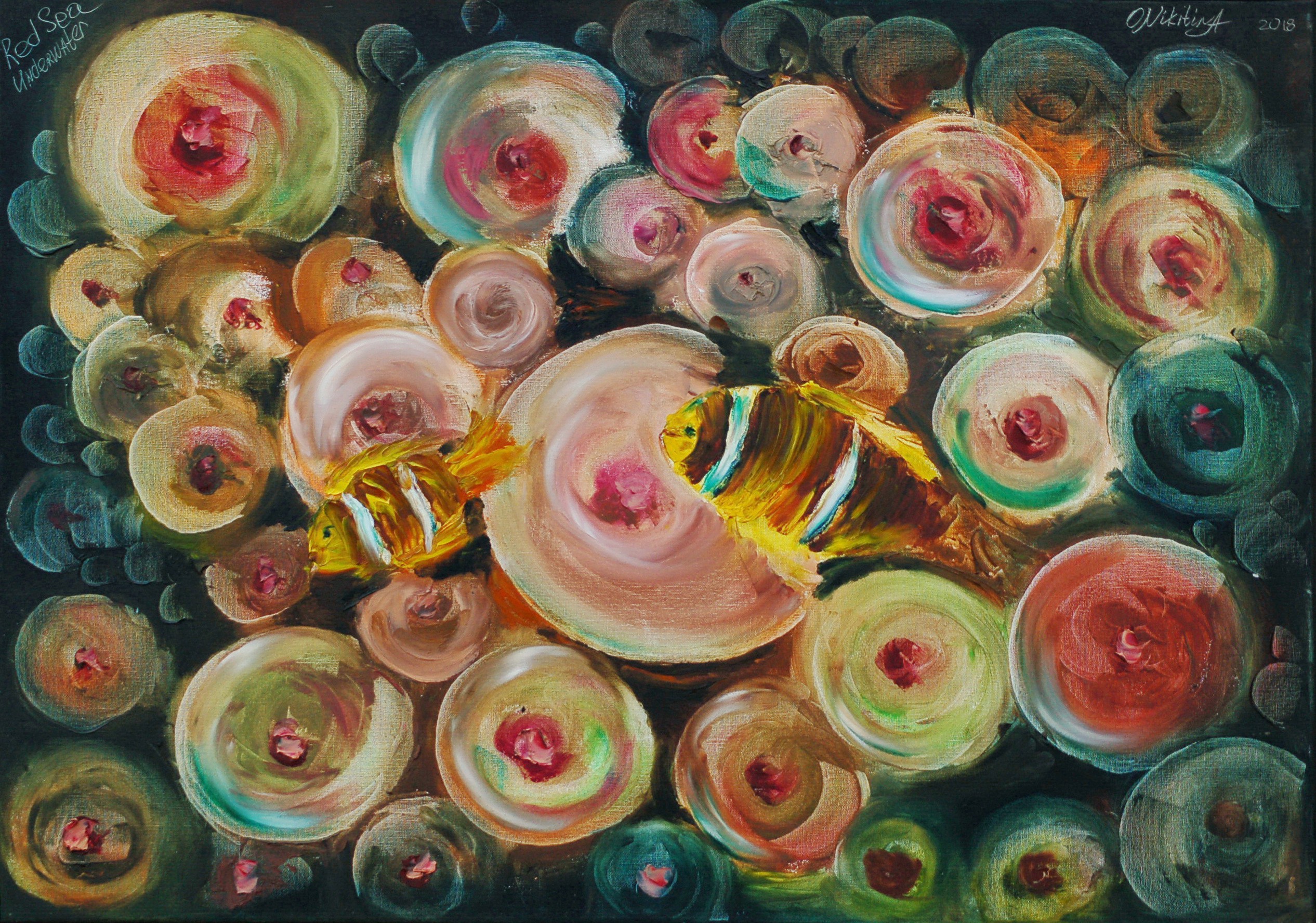 Olga Nikitina, Underwater Painting Bubbles Was Made Underwater Olga Nikitina, Underwater Painting Bubbles Was Made Underwater