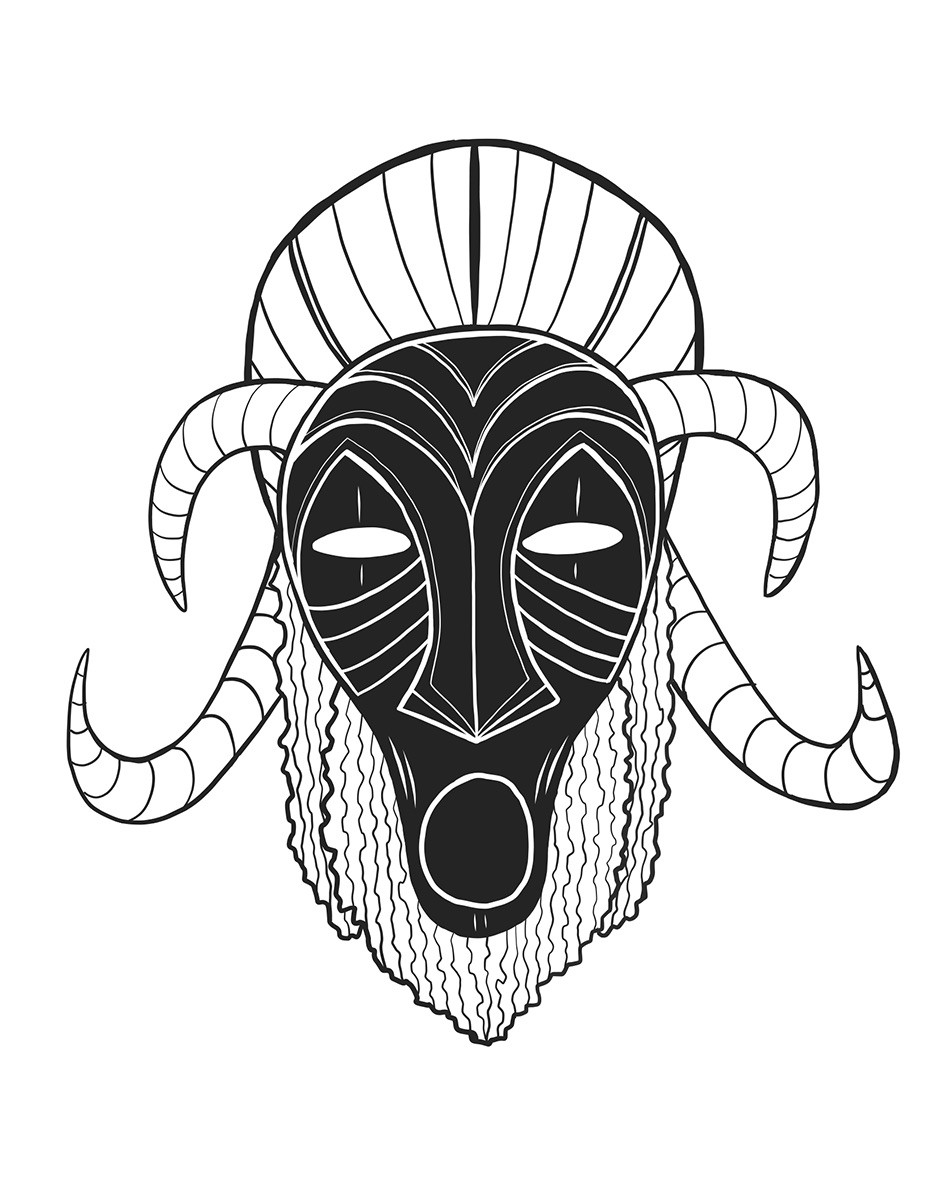Mario Hounkanrin, Horned Mask Mario Hounkanrin, Horned Mask