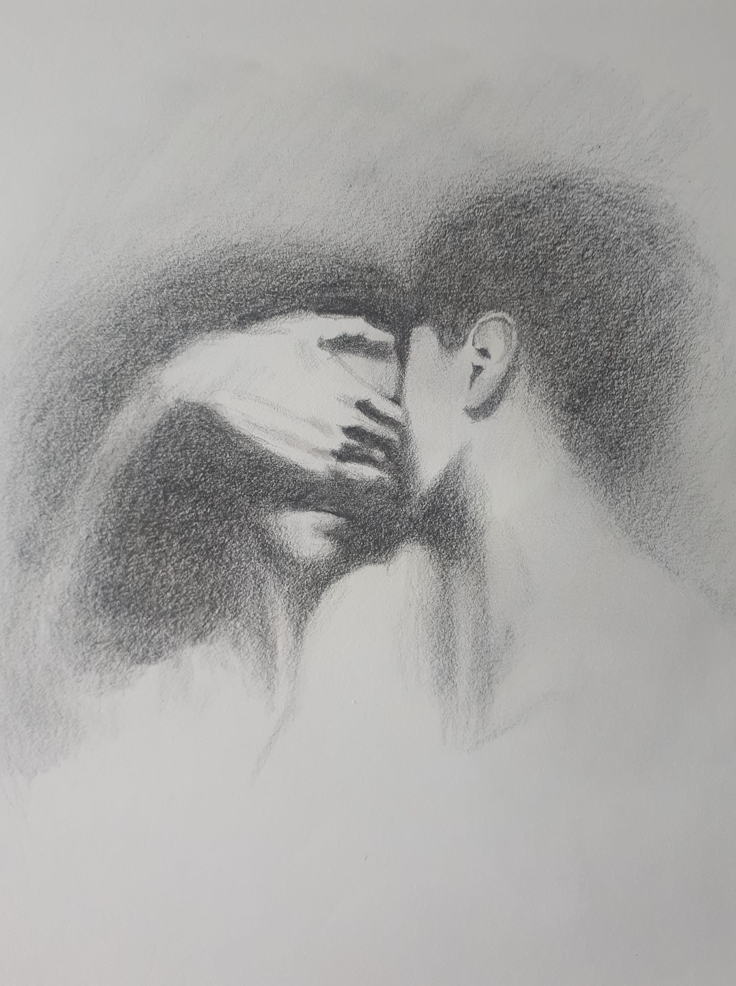 Pencil Sketch Of Two Lovers | DesiPainters.com