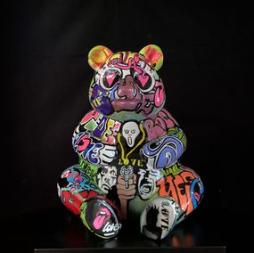 Skulpturen, Petit panda Pink, Miko-R