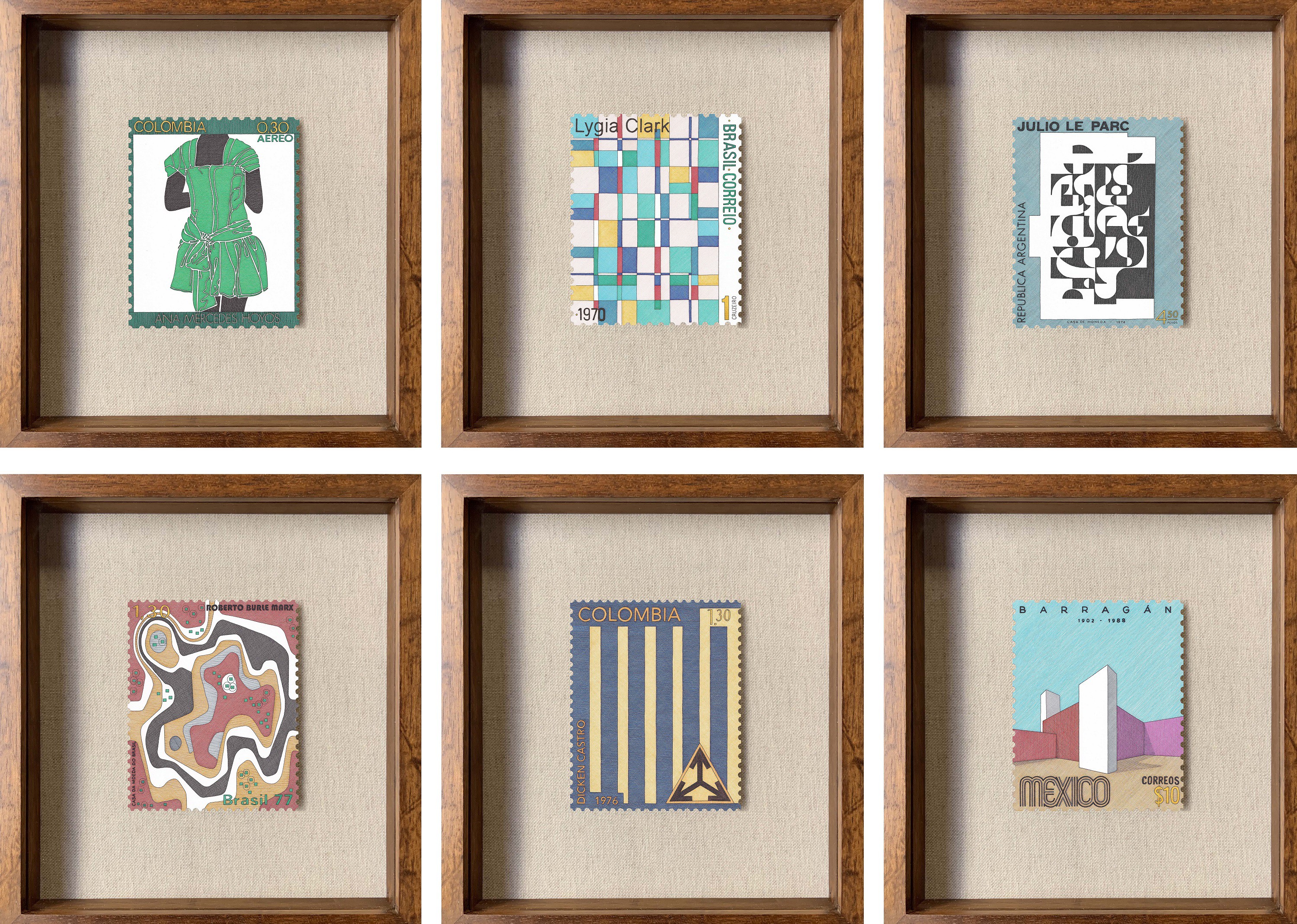 Rodrigo Spinel, Set of 6 drawings. From the series Latin America Artists & Architects Rodrigo Spinel, Set of 6 drawings. From the series Latin America Artists & Architects
