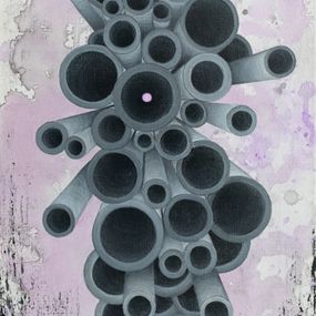 Gemälde, L'orgue céleste - série Semi-Abstrait, Jackie Spaeter