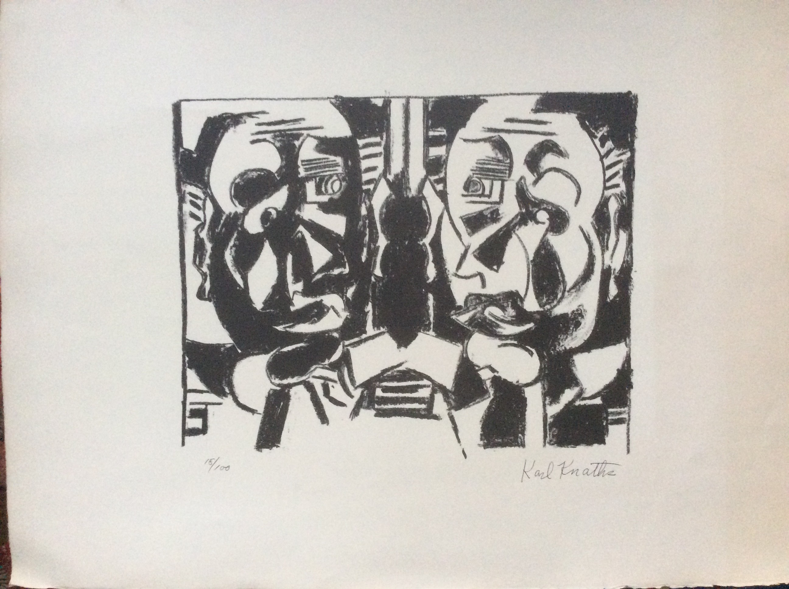Karl Knaths, Double Self Portrait Karl Knaths, Double Self Portrait