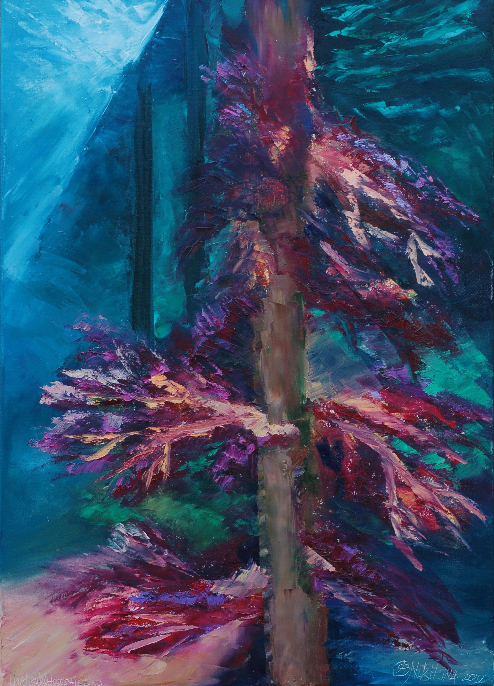 Olga Nikitina, Underwater painting Last Hope was created underwater Olga Nikitina, Underwater painting Last Hope was created underwater