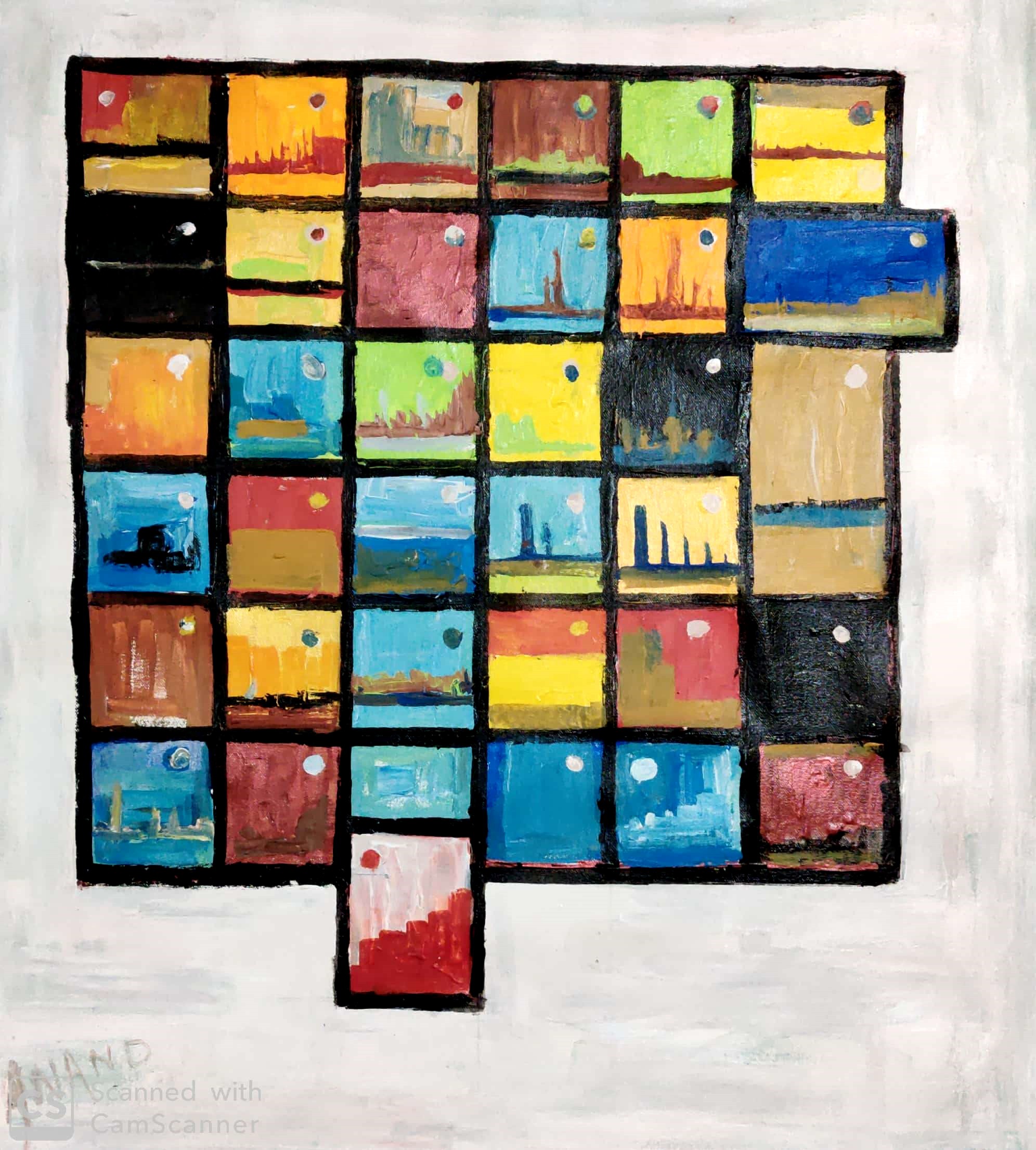 Anand Manchiraju, Abstract composiion-5 Anand Manchiraju, Abstract composiion-5