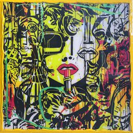Lipstick variation Abstract Yellow green, Marc Ferrero