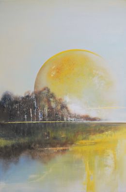 Painting, A landscape. Sunset 3, Barbara Hubert