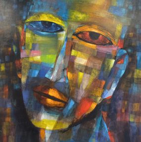 Gemälde, Face 6, Samiran Boruah
