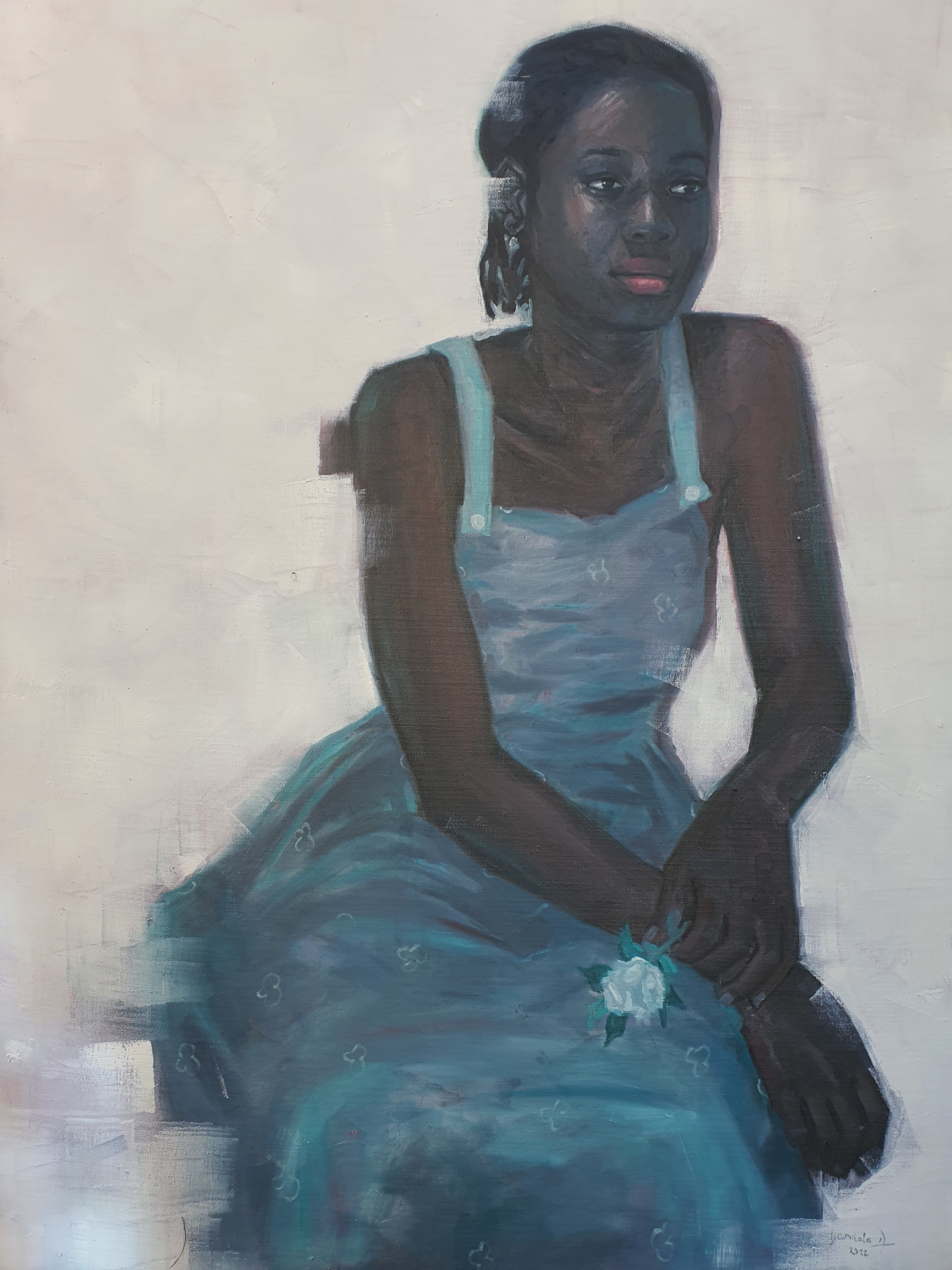 Ajegbomogun Damilola, The lady with a rose 4 Ajegbomogun Damilola, The lady with a rose 4