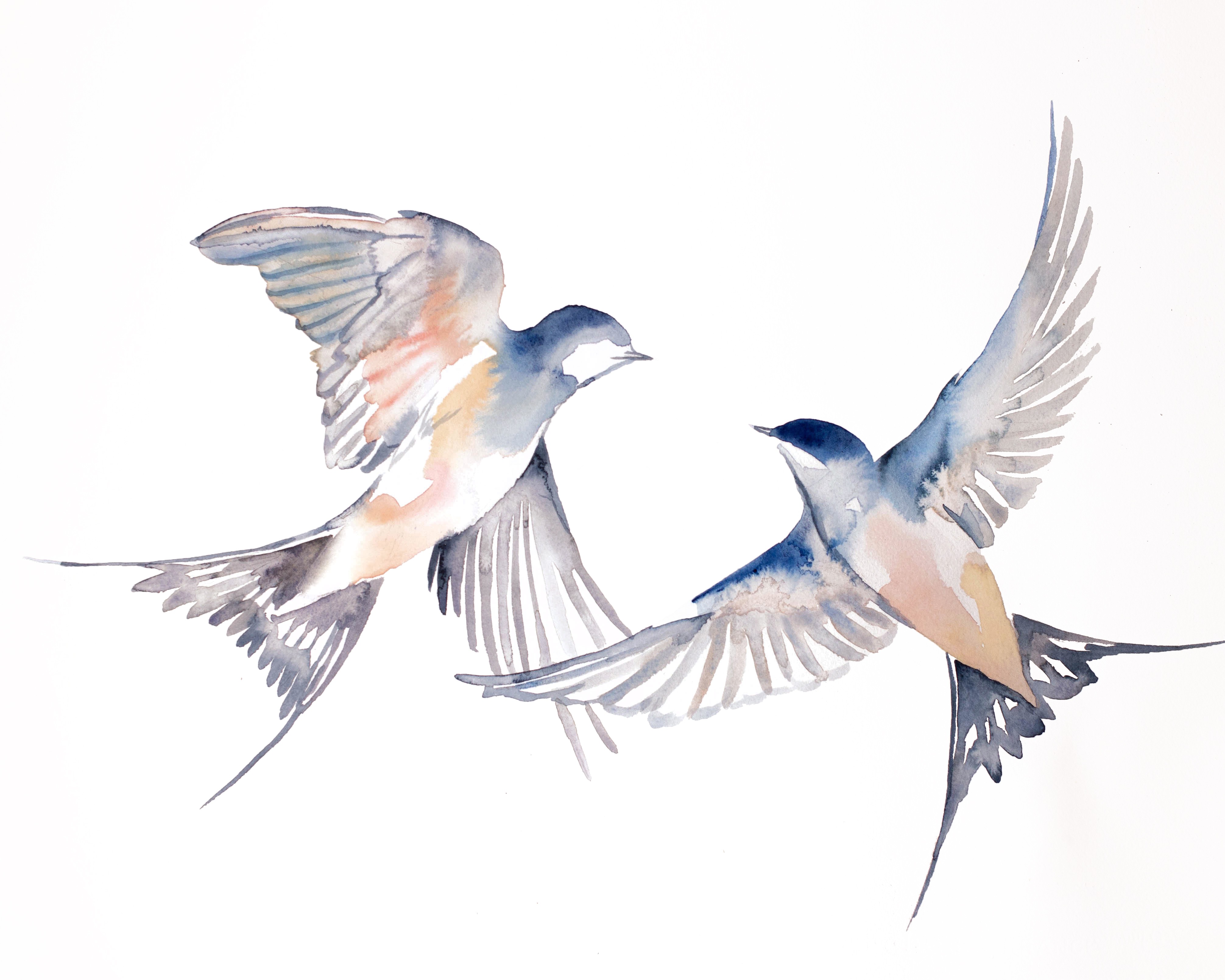Elizabeth Becker, Swallows in Flight No. 44 Elizabeth Becker, Swallows in Flight No. 44