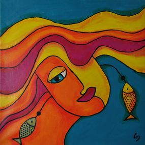 Painting, Nostalgia for the sea, Ljubow Jung