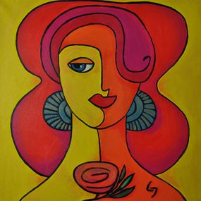 Painting, Yellow mood, Ljubow Jung