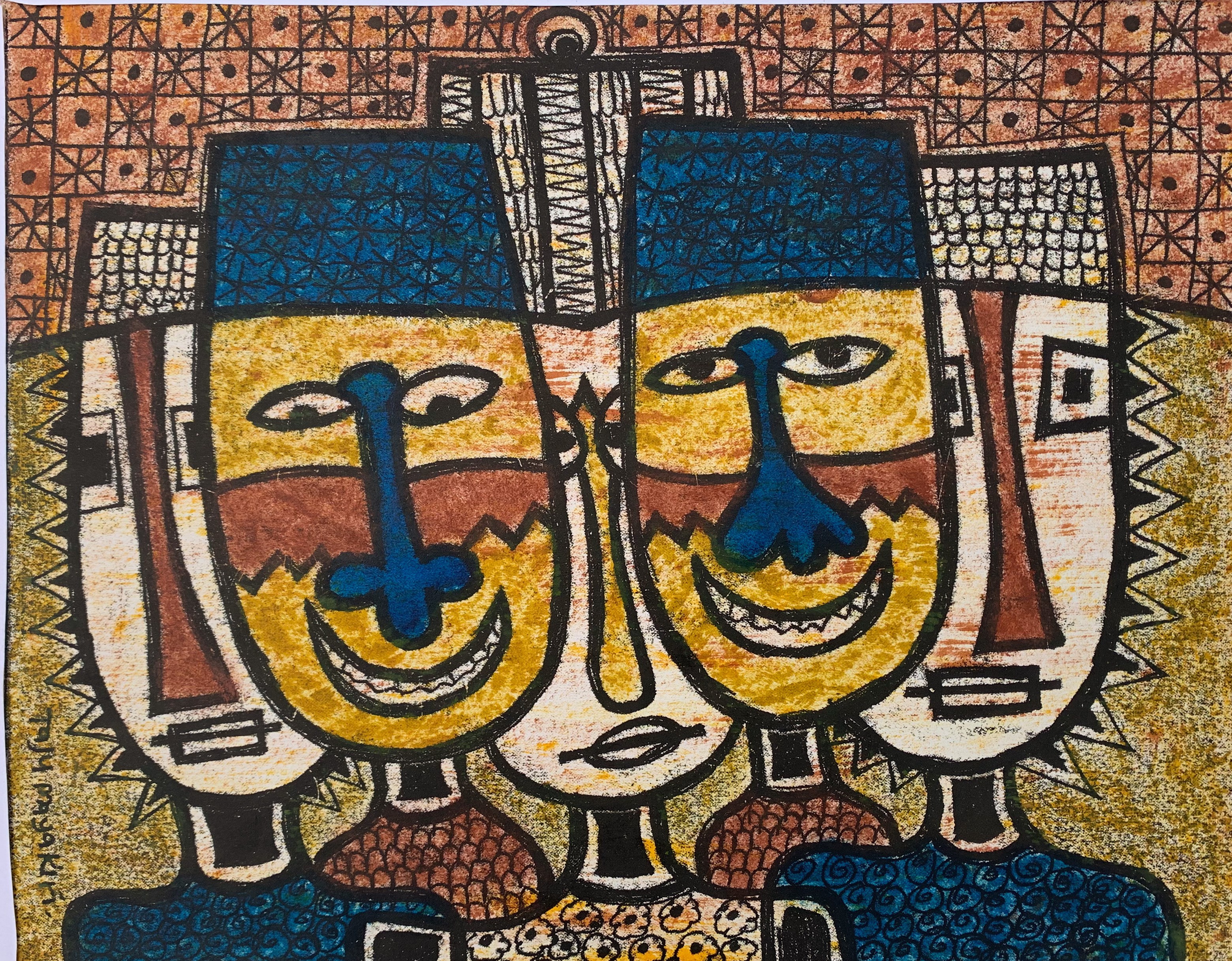 Taju Tijani Mayakiri, Meeting of Elders (Drawing from the back) Taju Tijani Mayakiri, Meeting of Elders (Drawing from the back)