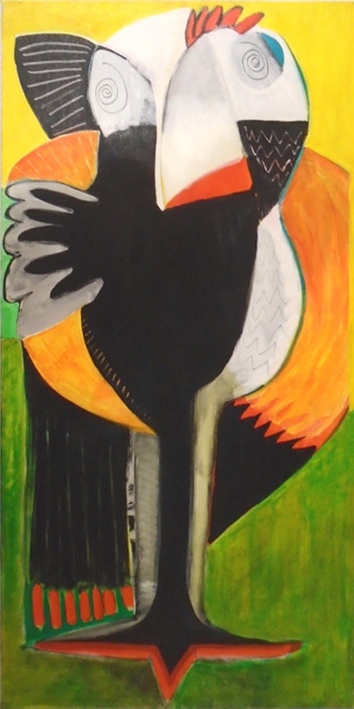 Sabine Louriac, Polyptique-oiseau1 Sabine Louriac, Polyptique-oiseau1