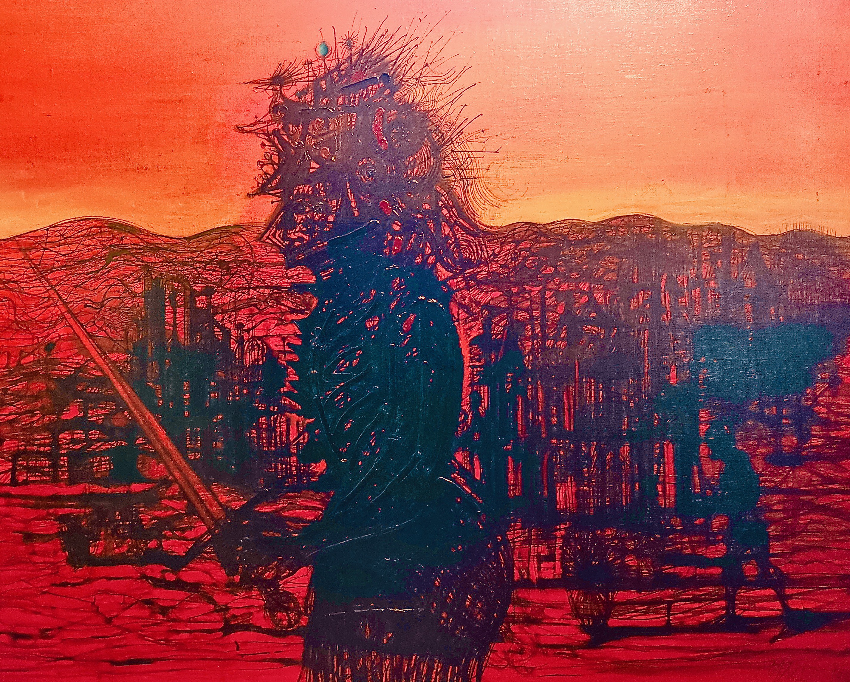 Jean Carzou, La guerre guerrier 1976 Warrior the war Jean Carzou, La guerre guerrier 1976 Warrior the war