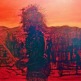 Jean Carzou, La guerre guerrier 1976 Warrior the war Jean Carzou, La guerre guerrier 1976 Warrior the war