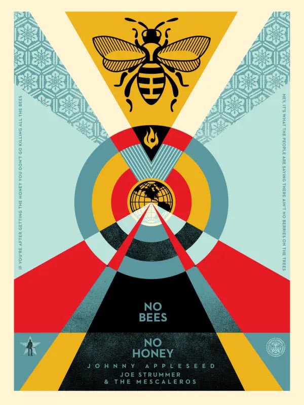 Shepard Fairey (Obey), No bees no honey Shepard Fairey (Obey), No bees no honey