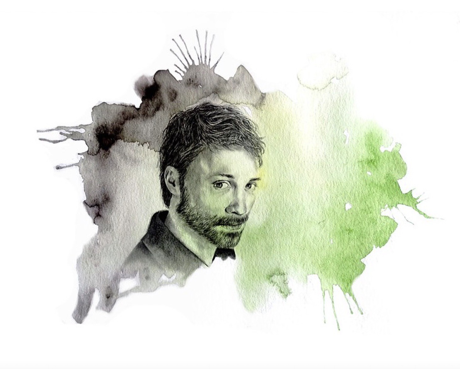 Agathe Wagner, Aquarelle graphique 10 Agathe Wagner, Aquarelle graphique 10