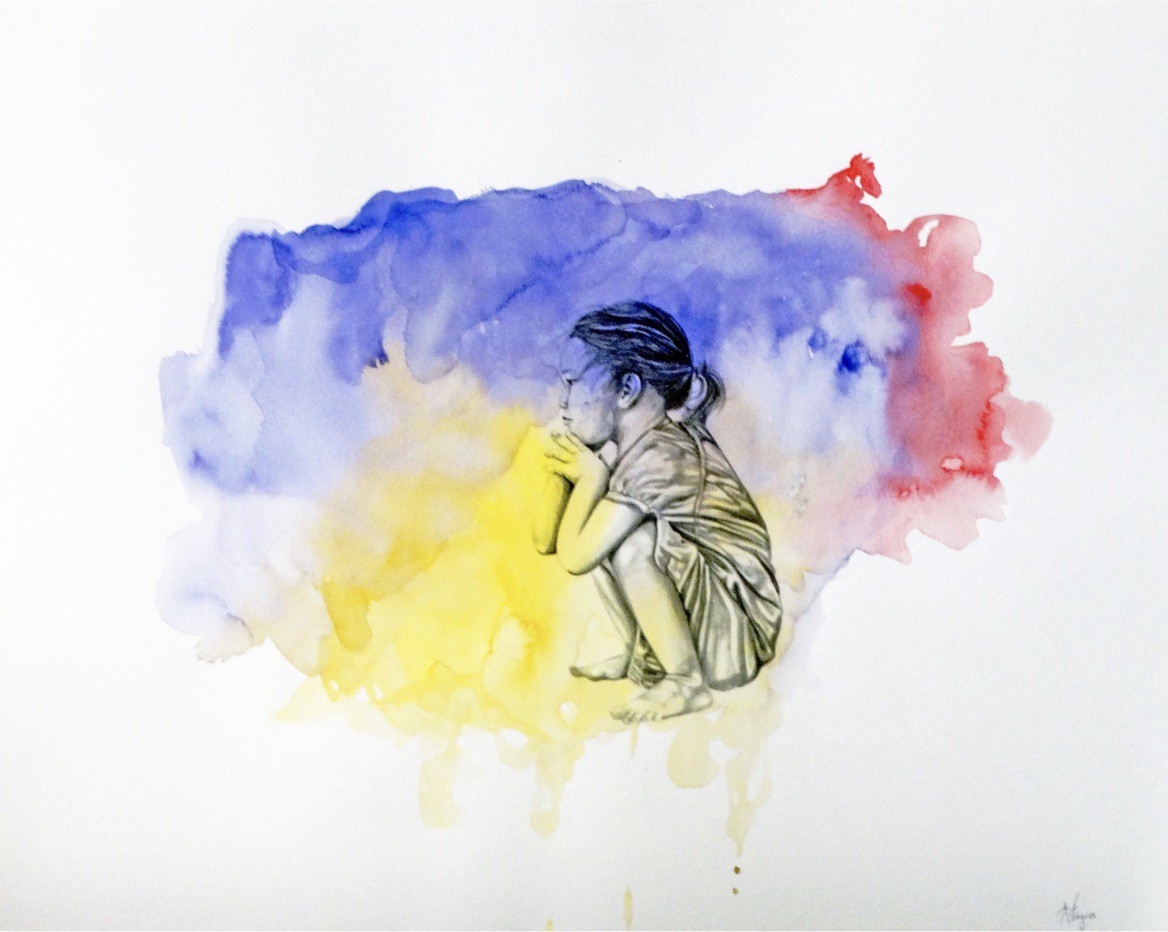 Agathe Wagner, Aquarelle graphique 2 Agathe Wagner, Aquarelle graphique 2