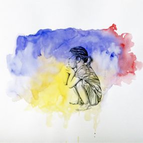Painting, Aquarelle graphique 2, Agathe Wagner