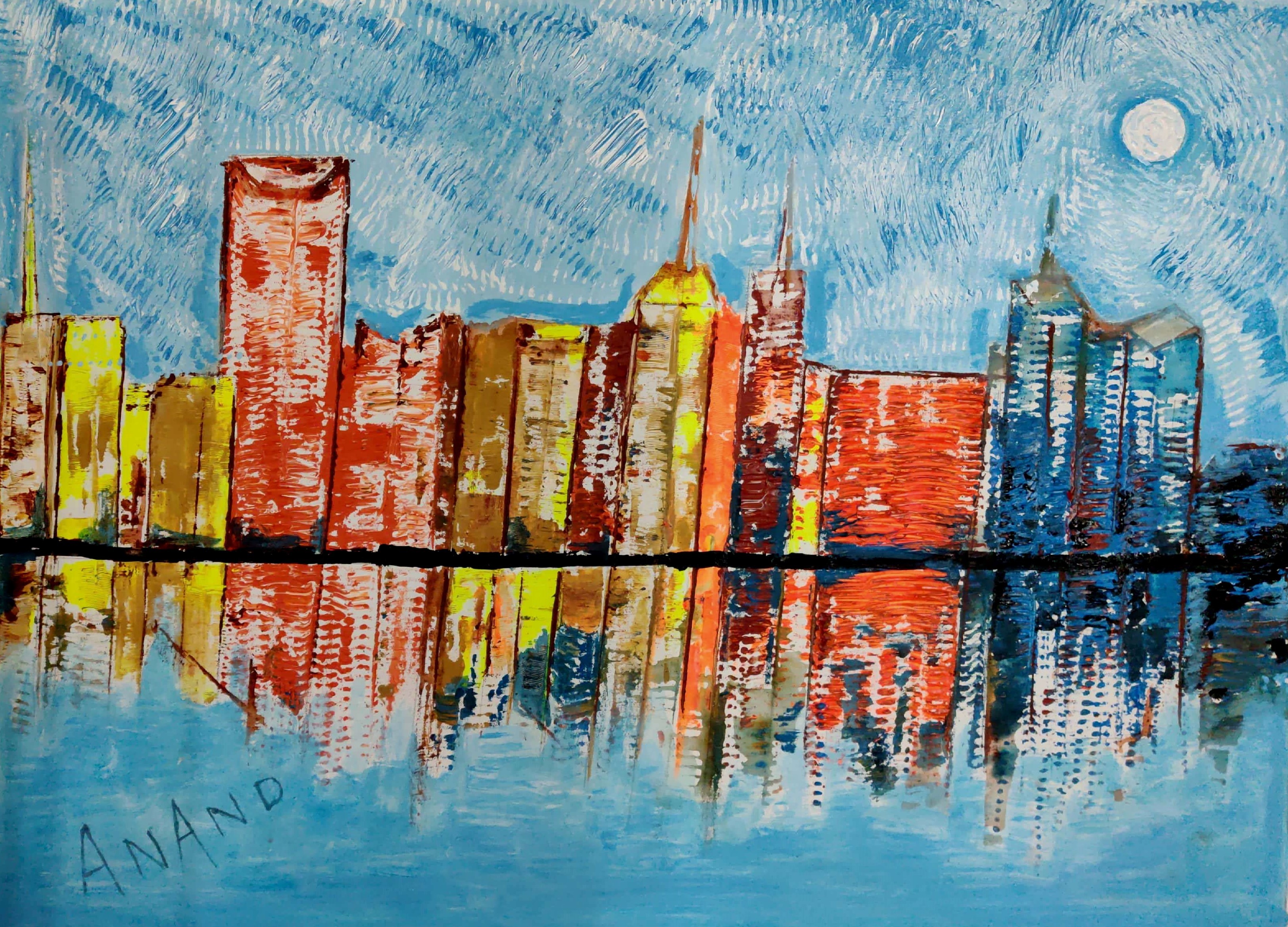Anand Manchiraju, City abstraction-9 Anand Manchiraju, City abstraction-9