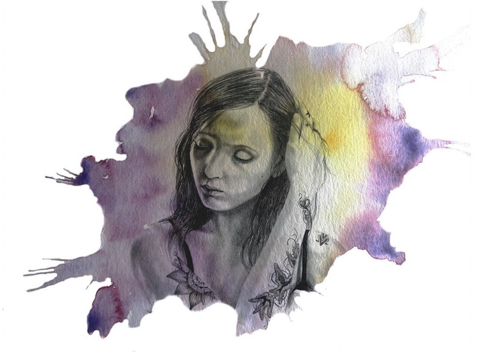 Agathe Wagner, Aquarelle graphique 9 Agathe Wagner, Aquarelle graphique 9