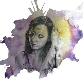 Painting, Aquarelle graphique 9, Agathe Wagner