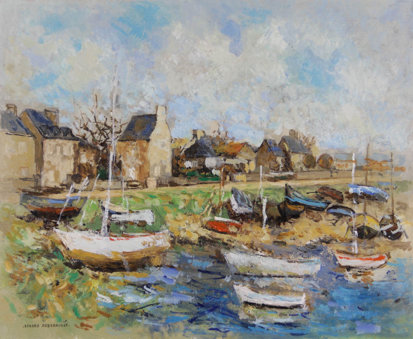 Gérard Desgranges, Bateaux à marée basse à Carteret Gérard Desgranges, Bateaux à marée basse à Carteret