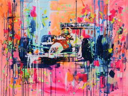 Painting, Senna - GP Monaco 1988, Marta Zawadzka