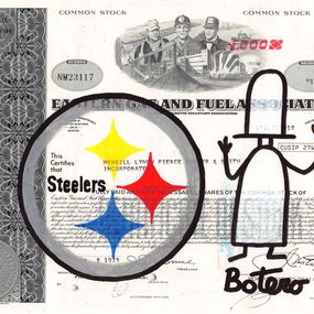 Painting, Pittsburgh Steelers, Botero Pop