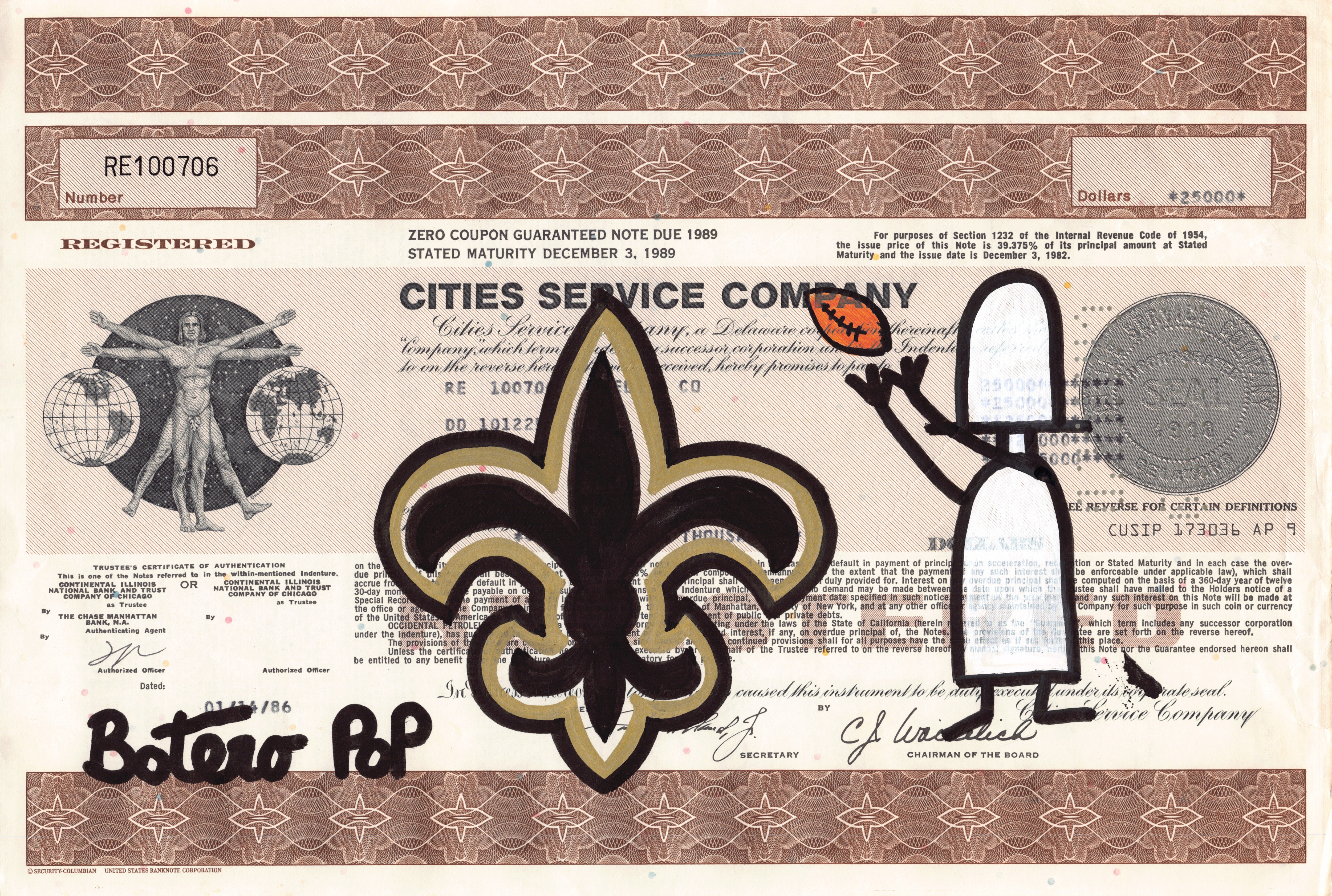 Botero Pop, New Orleans Saints Botero Pop, New Orleans Saints