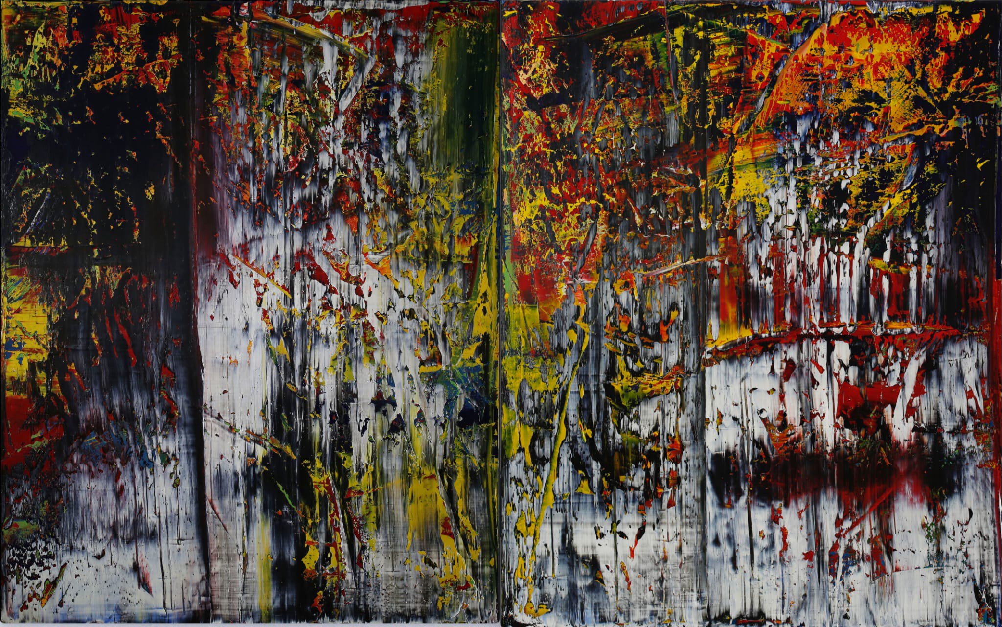 Harry James Moody, Untitled n°604 + 603 Abstract with Current News Harry James Moody, Untitled n°604 + 603 Abstract with Current News