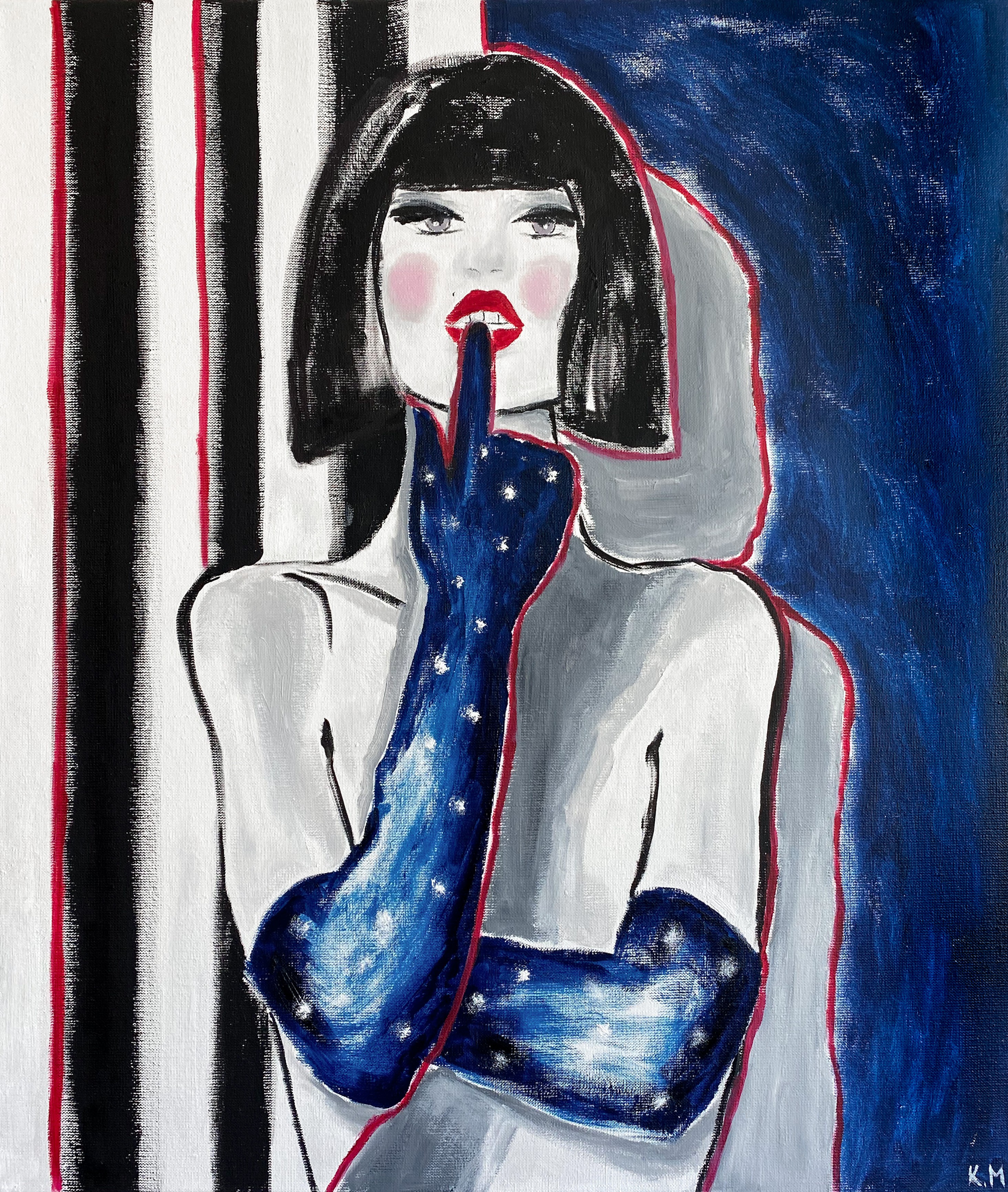 Kristina Mallen, Someone from Crazy Horse Painting Kristina Mallen, Someone from Crazy Horse Painting