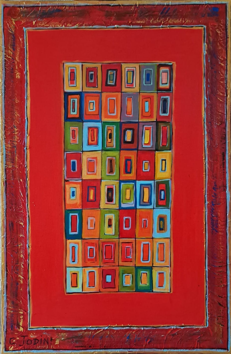Christian Jodin, Zapping of colors, Hommage à Klimt Christian Jodin, Zapping of colors, Hommage à Klimt