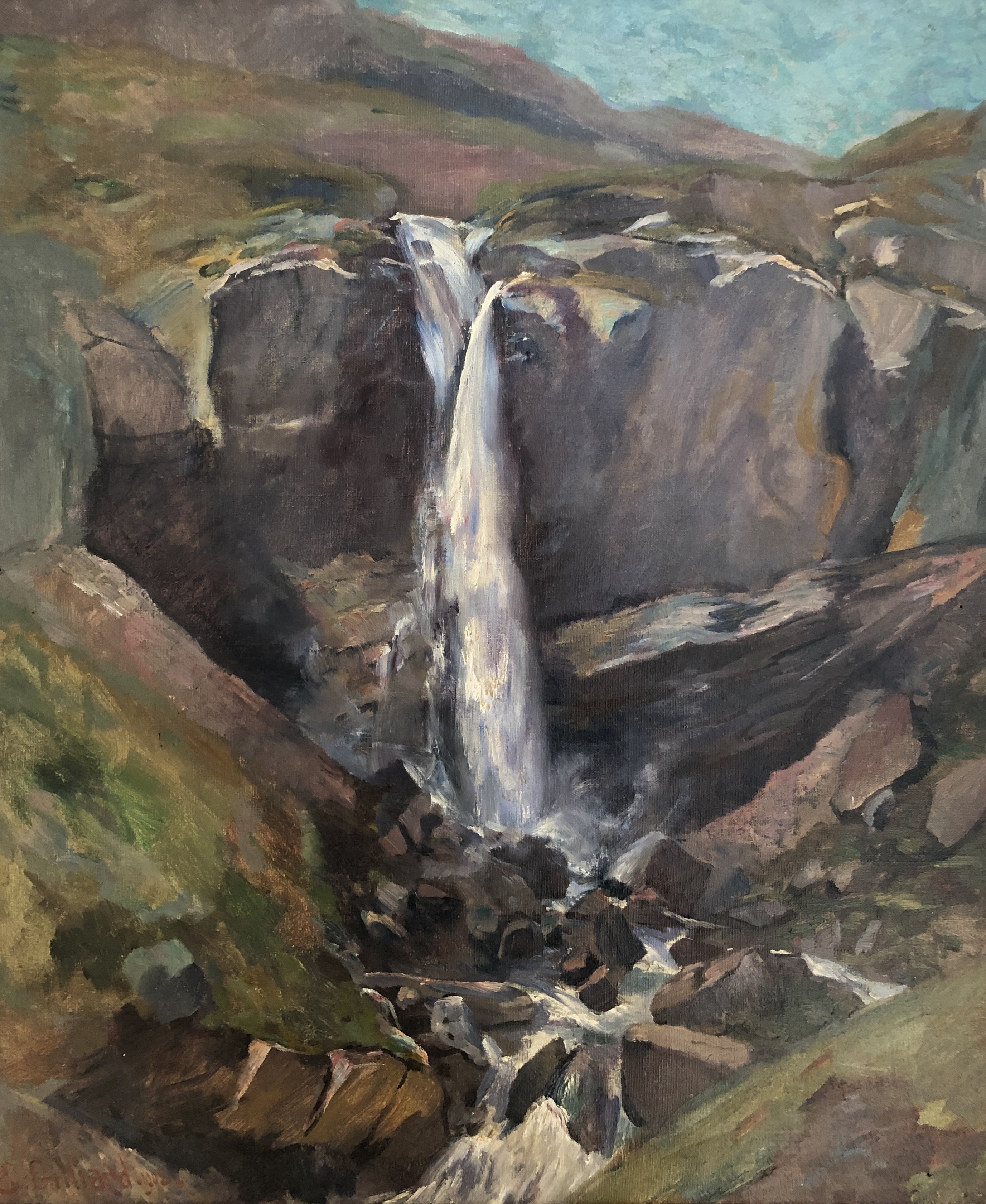 Eugène Gilliard, Cascade montagneuse Eugène Gilliard, Cascade montagneuse