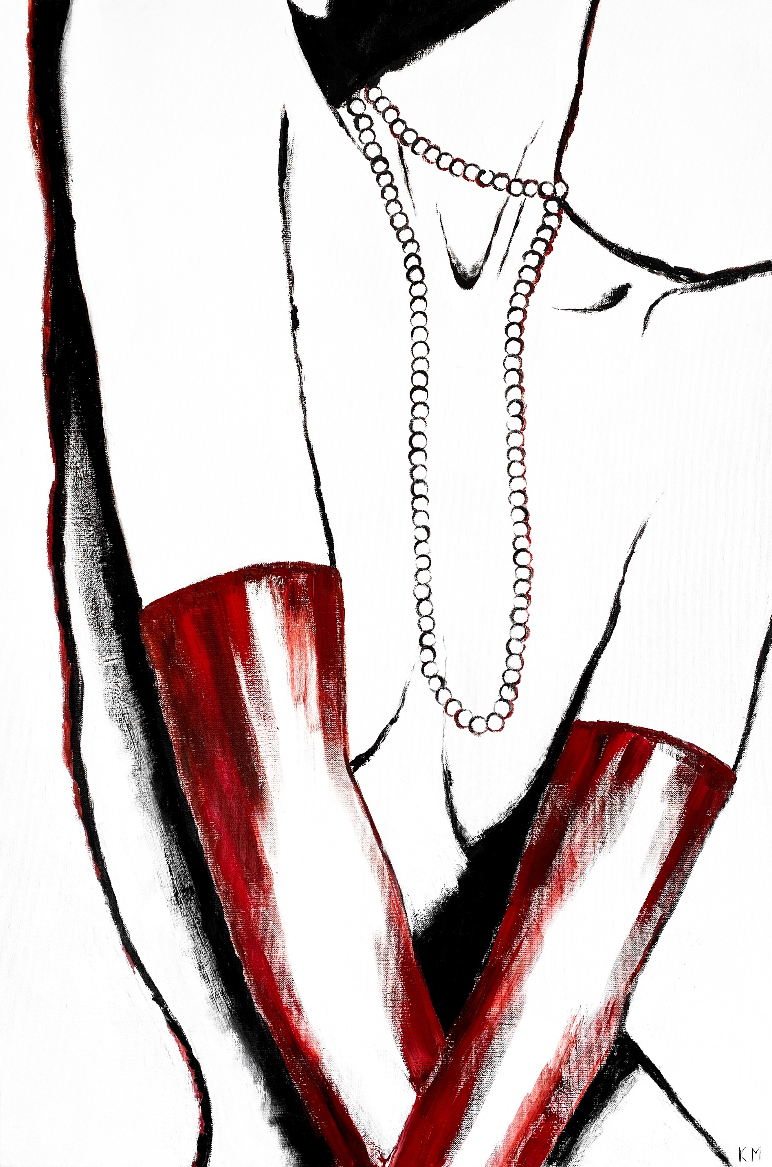 Kristina Mallen, Blushing Muse in Scarlet Gloves Kristina Mallen, Blushing Muse in Scarlet Gloves