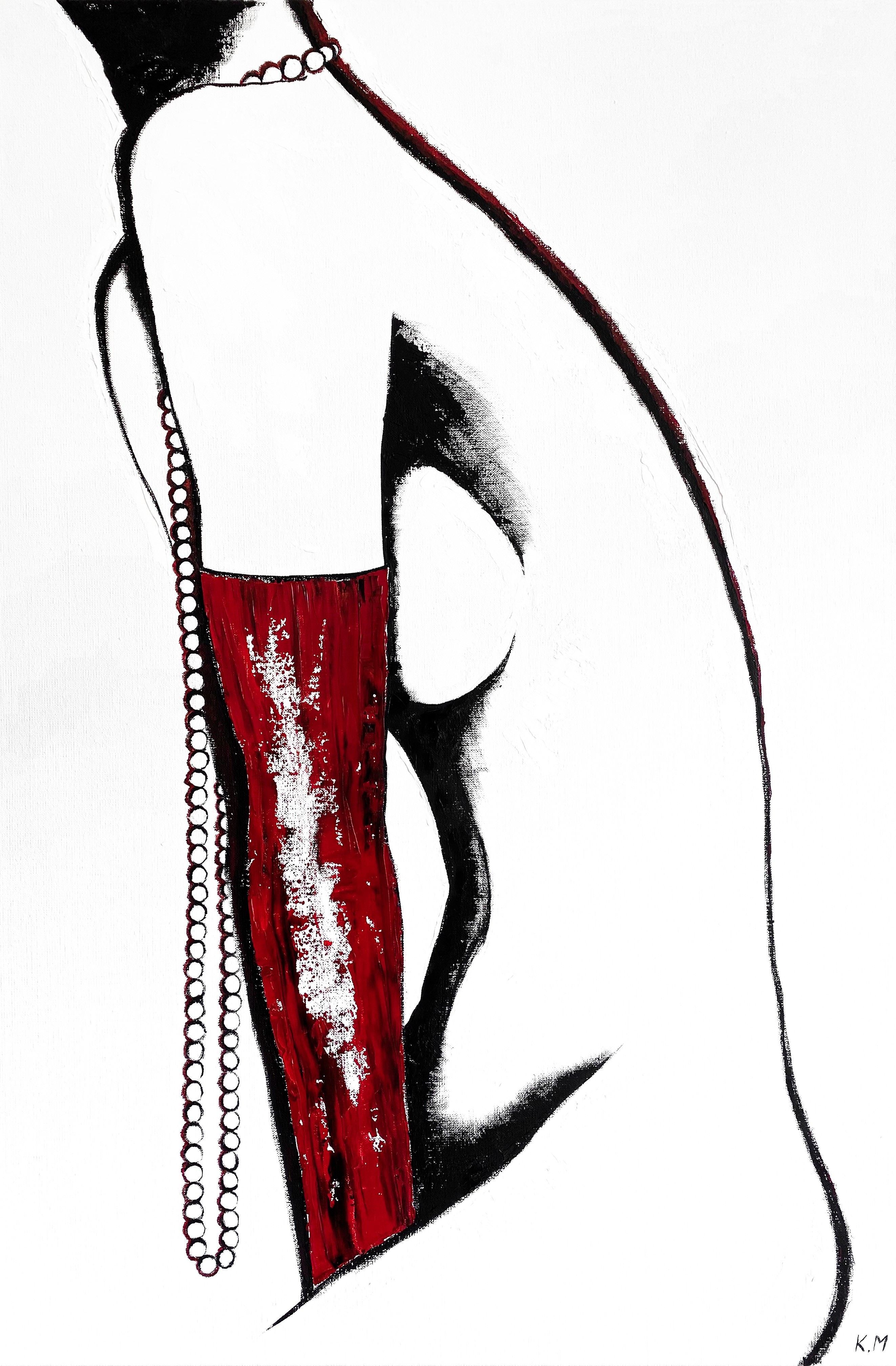 Kristina Mallen, Blushing Muse in Red Gloves Kristina Mallen, Blushing Muse in Red Gloves
