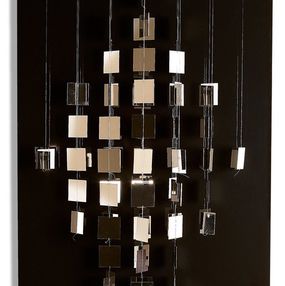 Julio Le Parc, Losange virtuel sur noir Julio Le Parc, Losange virtuel sur noir