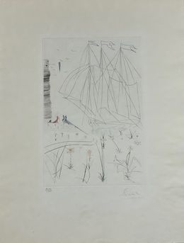 Tristan et Iseult- G- L'arrivée d'Iseult, Salvador Dali