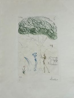 Tristan et Iseult- I- Sous le pin parasol, Salvador Dali