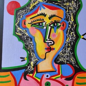 Peinture, Portrait de femme, Zafi