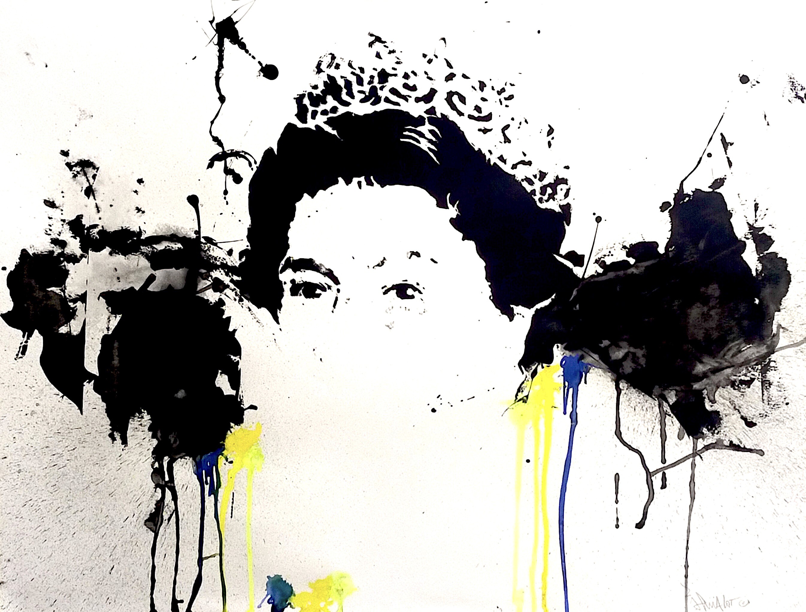 JP Malot, UK queen Elisabeth (splash on paper) JP Malot, UK queen Elisabeth (splash on paper)
