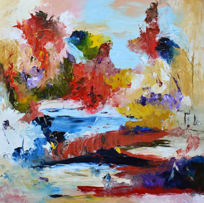 Christine Beaufils, Lacs et fleurs Christine Beaufils, Lacs et fleurs
