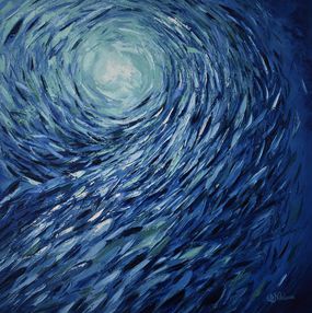 Painting, Fish Whirlpool, Olga Nikitina