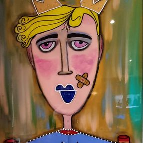 Peinture, Le demi Roi Charly, Franck Lobbé