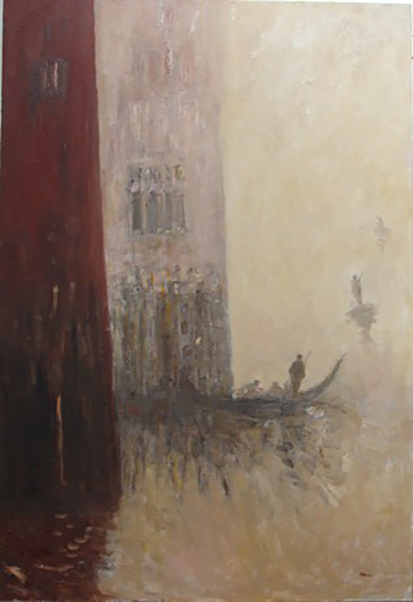 Michel Maly, Gondoles dans la brume d'automne Michel Maly, Gondoles dans la brume d'automne