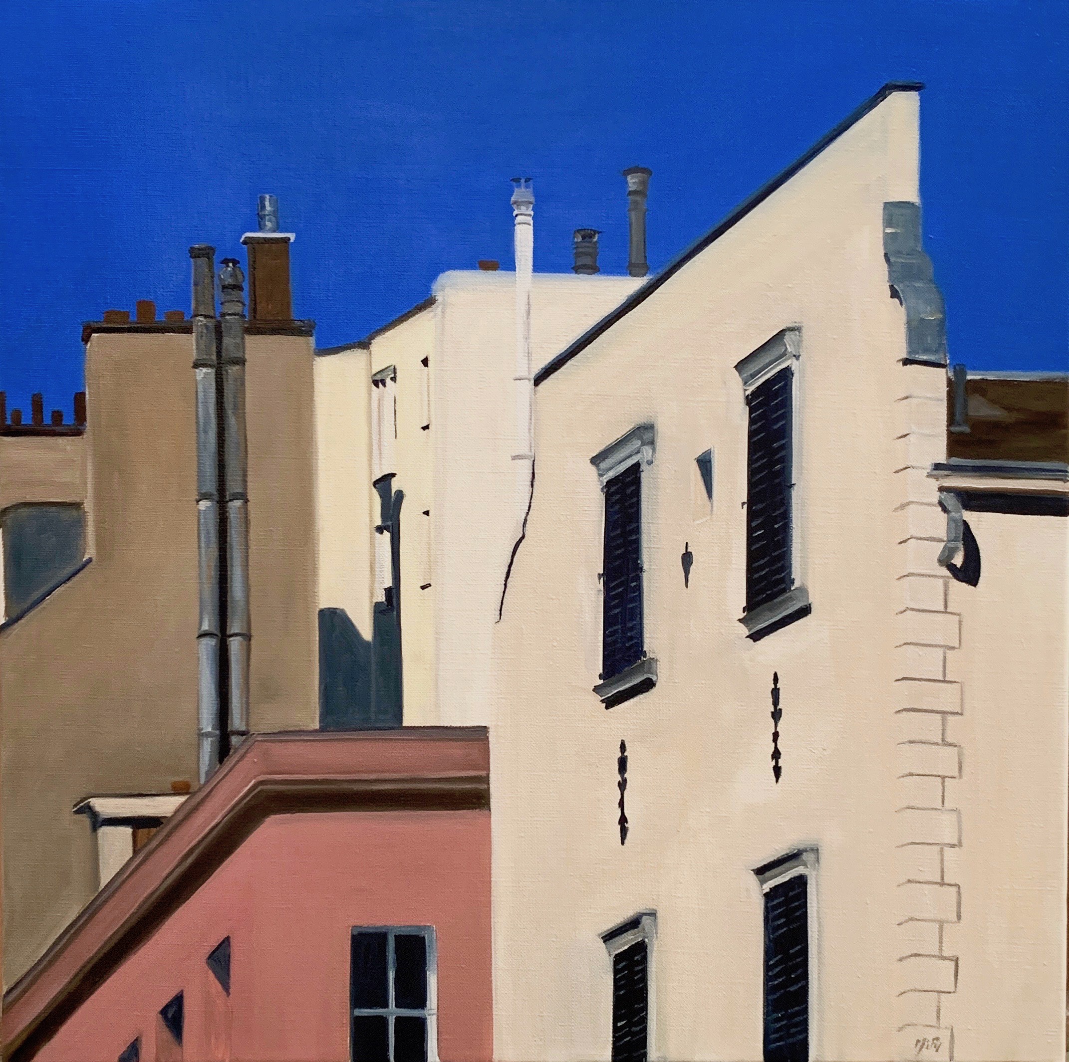 Marie France Garrigues, Vue sur les toits (Vue 7) Marie France Garrigues, Vue sur les toits (Vue 7)