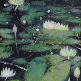 Gemälde, Water lillies, Nikolay Dobrev