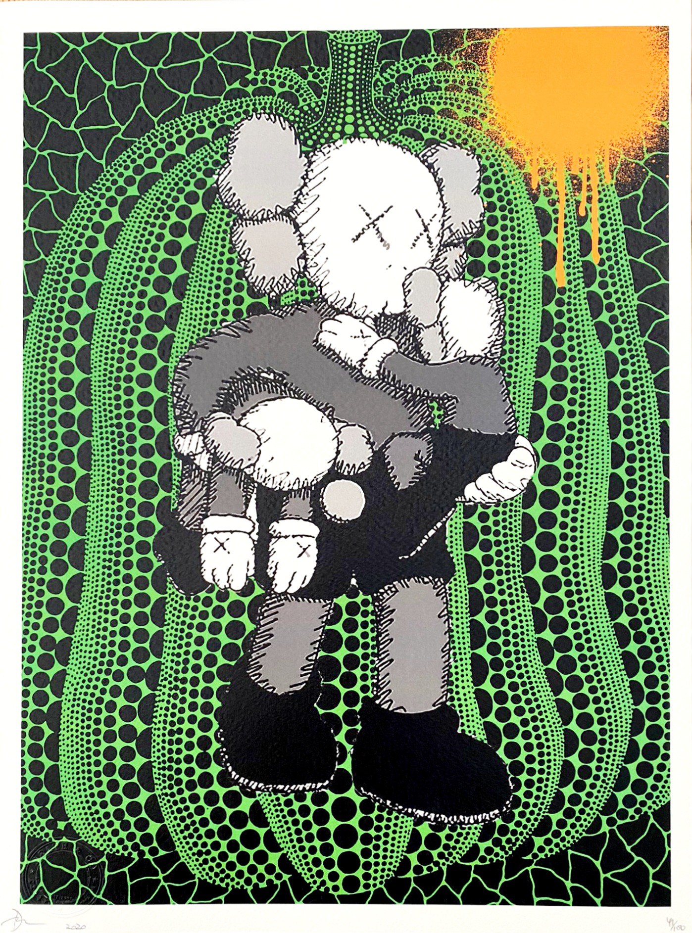Death NYC, Kaws Green Pumpkin Death NYC, Kaws Green Pumpkin